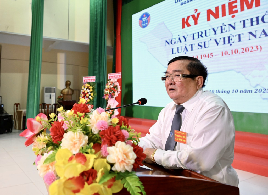 ĐOÀN LUẬT SƯ TỈNH LONG AN TỔ CHỨC LỄ KỶ NIỆM 78 NĂM NGÀY TRUYỀN THỐNG LUẬT SƯ VIỆT NAM 1 ĐOÀN LUẬT SƯ TỈNH LONG AN