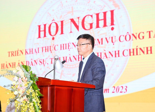 Thi hành án dân sự: Thực hiện đồng bộ, hiệu quả các nhiệm vụ, giải pháp ngay từ đầu năm- Ảnh 4.