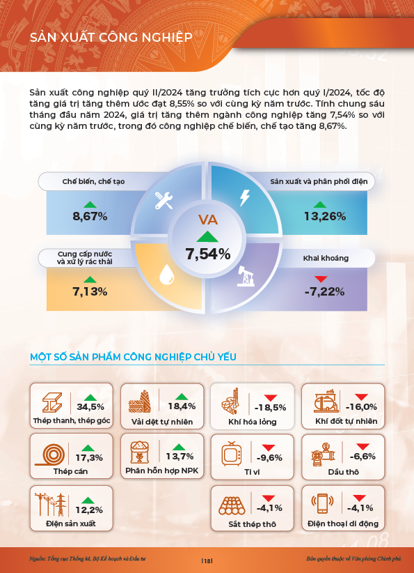 INFOGRAPHICS: Động lực chính của tăng trưởng 6 tháng đầu năm 2024- Ảnh 13.