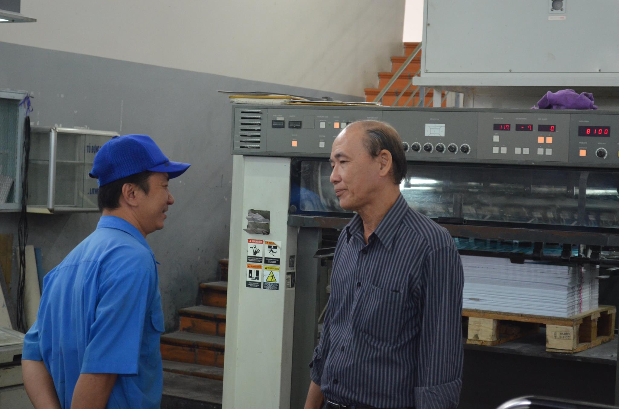 Quá trình sản xuất tại Công ty Cổ phần In Số 7